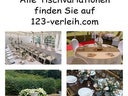 Banketttisch Runde Tische Hochzeittische Ø150-180cm Verleih Mieten - Galerie - Bild 1