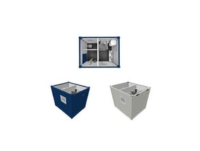 Sanitärcontainer 10 Fuß 3,00x2,50m