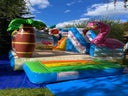 Hüpfburg Strandparty mit Rutsche zu vermieten - Galerie - Bild 1