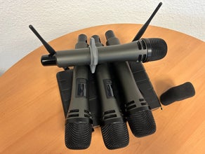 Funk Mikrofon Kabellos Set mit 4x5 Kanälen Mieten Leihen