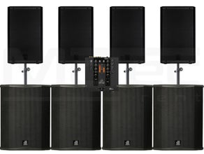 Bis ca. 600 Gäste Lautsprecher Musikanlage Beschallungsanlage Partyanlage Boxen Mischpult
