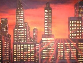 New York Skyline Kulisse, Amerika, USA