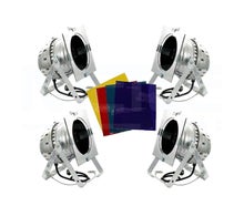 Scheinwerferset V – 4x PAR 64 Halogen Scheinwerfer mieten (500 Watt je Scheinwerfer) Halogen Lichtanlage Lichttechnik Licht Partybeleuchtung Scheinwerfer