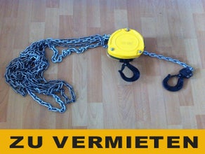 Kettenzug / Flaschenzug 1000 kg  mit 3 m Kette