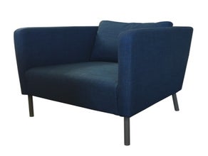 Sessel, retro, blau, Lounge, Design
