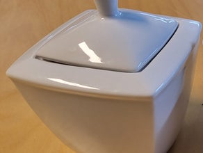 Zuckerdose 300ml "Quadro" weiß - Tischzubehör