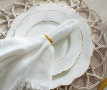 Rattan Tischset mieten "FLOWER" in Natur -Creme Farbe für BOHO Dekoration mit Pampasgras, Verleih in 33647 Bielefeld, Versand Deutschlandweit