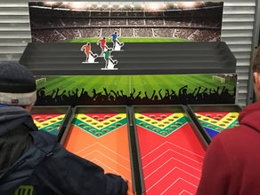Fußballderby / Fußballrennen / Jahrmarktspiel wie Pferdederby mieten