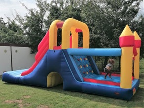Hüpfburg Double mega Slide