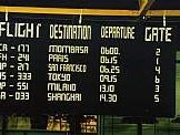 Anzeigetafel, Tafel, Flugzeug, Flughafen, Abflugtafel, Terminel