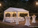 Partyzelt 3 x 4 mtr mit 4 Seitenteilen und Fenstern für bis zu 24 Personen - Galerie - Bild 1