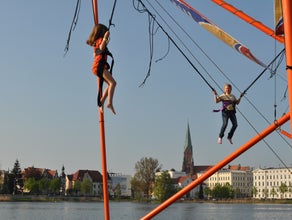 4in1 Bungee Trampolin - Quadrojumper - High Jumper - Bungee Trampolin mieten