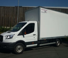 Ihr Umzugsfahrzeug - 3,5to Transporter mit Kofferaufbau, ideal für Umzüge, zu fahren mit Führerscheine B und 3
