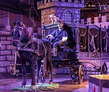 Bestattungskutsche, Leichenwagen, Beerdigungskutsche, Halloween Dekoration, Historische Kutsche
