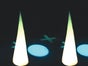 Aircone-Set weiss 3m hoch (2 Stück) , Lichteffekt, Leuchtsäule, Dekoeffekt, Lichtkegel - Galerie - Bild 3