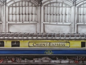 Eisenbahn Bilder, Bühnenbild Eisenbahn, Bahnhof,Orient Express
