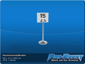 Nummernständer