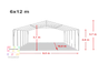 Festzelt / Partyzelt 6x12 Meter - Galerie - Bild 2