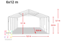 Festzelt / Partyzelt 6x12 Meter - Galerie - Bild 2