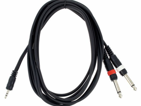 3,5mm Klinke auf 6,3mm Klinke Kabel 1,5 m mieten – Kabel & Adapter