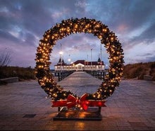 Weihnachtskranz - Lichterkranz XXL - Fotopoint Weihnachten - Adventskranz