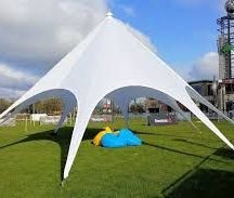 Zelt Pavillion Sonnensegel Festzelt Sternzelt 10m creme