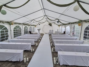 ☀️Festzelt / Partyzelt mieten – Hochzeit, Geburtstag, Gartenparty | Zeltverleih Aindling