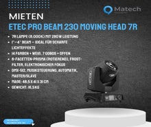 ETEC Pro Beam 230 Moving Head 7R