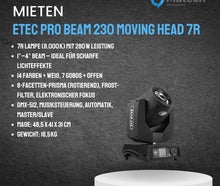 ETEC Pro Beam 230 Moving Head 7R