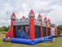 XL Hüpfburg mit zwei Rutschen - Ritterburg Rot 6x8m - Galerie - Bild 4