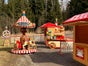 "Sommeraktion Jahrmarkt", Verkaufshütte, Hütte, Zaunelemente, Glücksrad, Caroussell, Hau den Lukas, Stehtische mit Hussen - Galerie - Bild 3