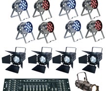 Bühnen, Beleuchtung, Komplettse L, Lichtsteuerung, Bühnenscheinwerfer