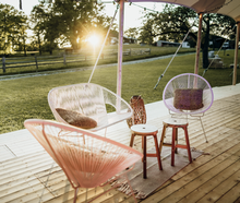 Loungeset weiß - aus Baumwollschnüren