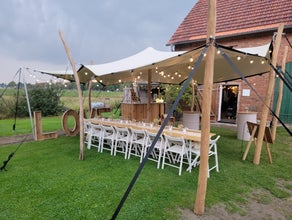 Partyzelt, Stretchzelt für dein Event – Hochzeit, Freie Trauung, Geburtstag & mehr! 🌟