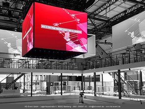 LED-Videowand für Messe, Konferenz oder Präsentation mieten | hochauflösende P2 Indoor Videowand vom Profi | INFiLED INTI 2,6mm Blackface & Blackbody SMD LED | inkl. Zubehör und Aufbau für Messe, Konferenz oder Präsentation