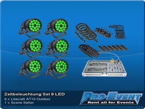 Zeltbeleuchtung Set 9 LED