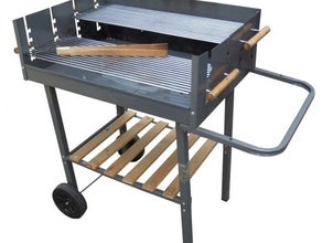 Holzkohlegrill / Stahlgrill / Partygrill / 110cm x 91 cm