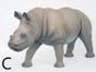 Nashorn Figur, Nashornbaby, Tier, Wildtier, Jungtier, Afrika, Savanne - Galerie - Bild 3