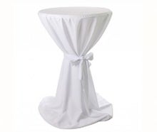 Stehtischhusse "Hochzeit" weiß m. Schleife