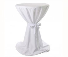 Stehtischhusse "Hochzeit" weiß m. Schleife