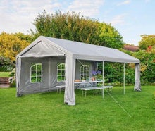 Festzelt Zelt Bierzelt Partyzelt Pavillon 6x3 Meter modern grau stabil mieten leihen optional mit Lieferung und Aufbau