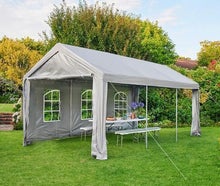 Festzelt Zelt Bierzelt Partyzelt Pavillon 6x3 Meter modern grau stabil mieten leihen optional mit Lieferung und Aufbau