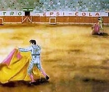 Spanischer Stierkampf Kulisse, Spanien, Stier, Bühnendekoration, Arena, Kampf, Tier