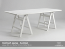 Holztisch Weiss - Rustikal / Boho Style - Galerie - Bild 1