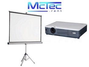 Videobeamer Beamer Stativleinwand Leinwand