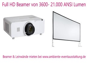 Beamer, Leinwand, Funkmikrofon, FLipchart mieten