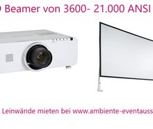 Beamer, Leinwand, Funkmikrofon, FLipchart mieten