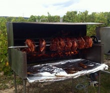 Spanferkelgrill Holzkohle