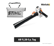 Benzin-Saughäcksler mit Fangsack mieten - ab 11,28 € pro Tag