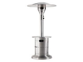 Großer Gastro Heizstrahler 14 kW mit integriertem Ablagetisch
